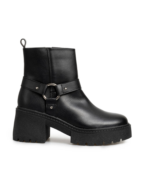 Bota Negra Tipo Combat Anillo 36302